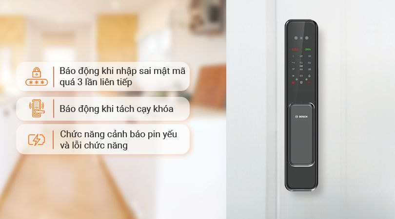 Khả năng bảo mật vượt trội với các công nghệ cảnh báo thông minh